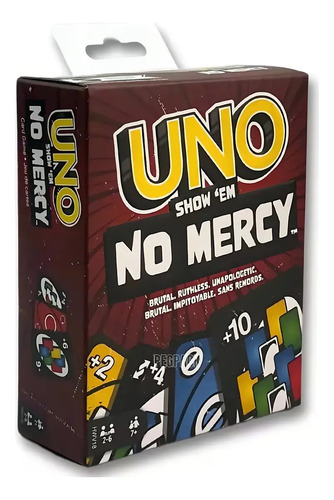 Uno Edição Especial Show Em No Mercy Jogo De Cartas Baralho