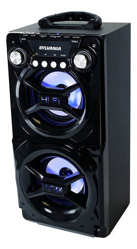 Altavoz Portátil Con Bluetooth, Sylvania Negro 110v