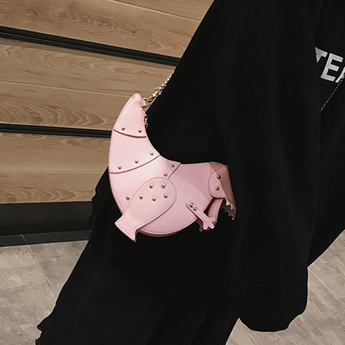 Mujeres Lindo Dinosaurio 3d Bandolera Remache Chic Cadena