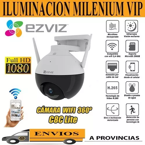 Camara Ezviz Hikvision C8c Wifi 1080p 360° Exterior Audio Co