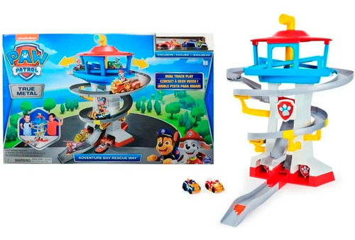 Paw Patrol Torre Vigilancia Set Adventure Bay Rescue Metal M