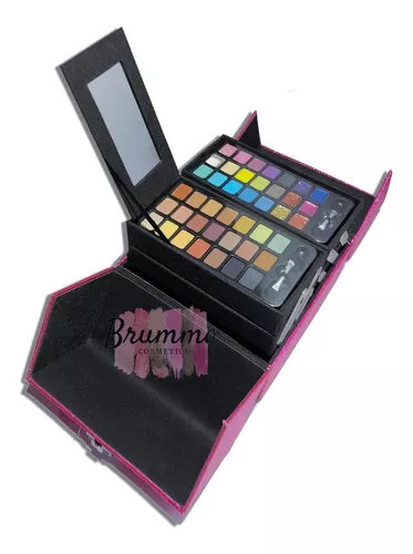 Maletín Set De Maquillaje Profesional Maleta Purpura (2015c)