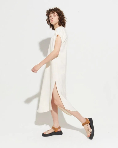Imagen 3 de 9 de Vestido Loose Penny - Crudo Mujer System