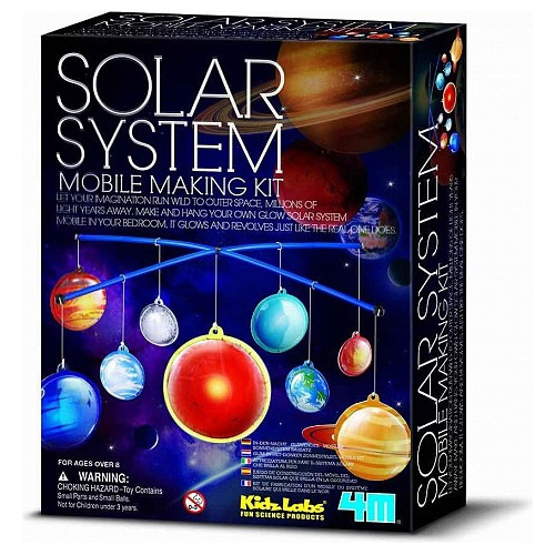 Kit Arte Móvil Colgante Sistema Solar Que Brilla Oscuridad