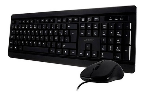 Kit De Teclado Y Mouse Acteck Usb Alambrico Ac-928984