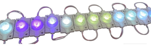 5 Modulos Led Rgb 12v Lupa 300lm Potencia Avisos Carro Moto