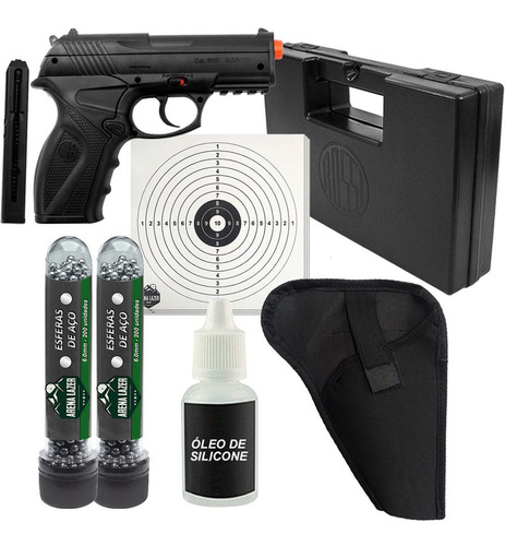 Kit Completo Tiro Esportivo Pistola C11 Gás Co2 Melhor Preço