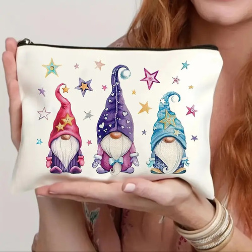 Bolsa De Viagem Com Zíper, Necessaire De Maquiagem, Estojo