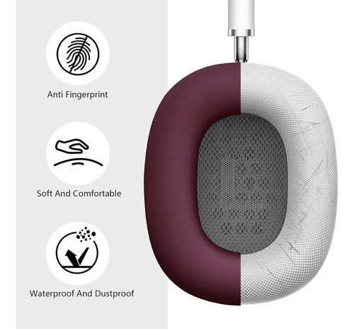 Funda De Silicona Para AirPods Max Borgoña