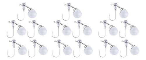T 15pcs Head Spin Jig Heads Anzuelos De Señuelos Cebos Duros