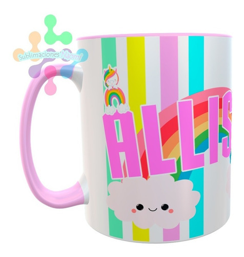Taza Unicornio Rosa Personalizada