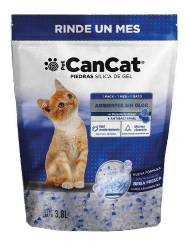 Piedras Cancat Super Absorventes Silica Gel 3.8 Lt Pet Shop