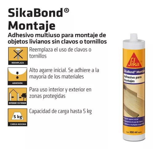 Sikabond Montaje Adhesivo Multiuso 300 Ml