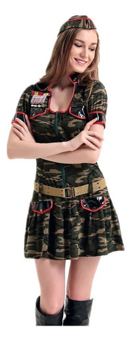 Disfraz De Camuflaje Militar Para Mujer Disfraz De Soldado