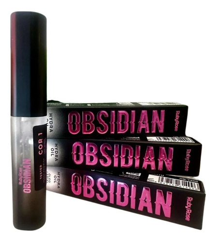 Óleo Labial Hidra Oil Vitamina E Obsidian Ruby Rose
