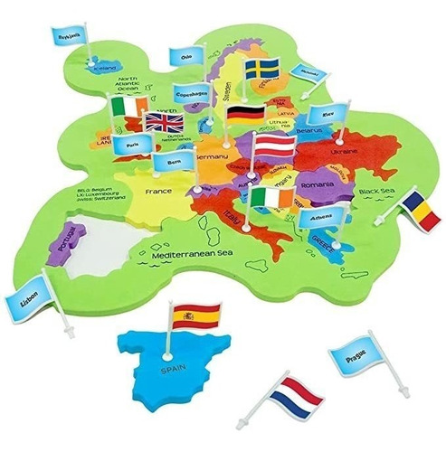 Imagimake: Mapology Europe With Capitals- Aprender Países .