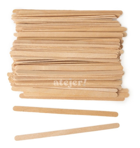 Imagen 4 de 4 de Agitadores De Madera Para Cafe Cbx 110mm X 100 Unidades