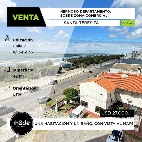 Departamento En Santa Teresita - Calle 2 E/ 34 Y 35