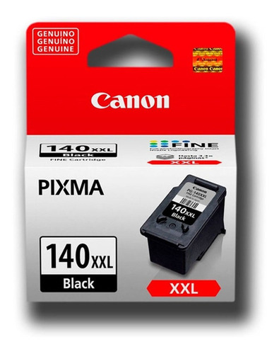 Cartucho Tinta Canon 140xxl Negro Pg-140xxl Original  Mg2110