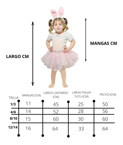 Traje de conejita para niña con tutu hotsell