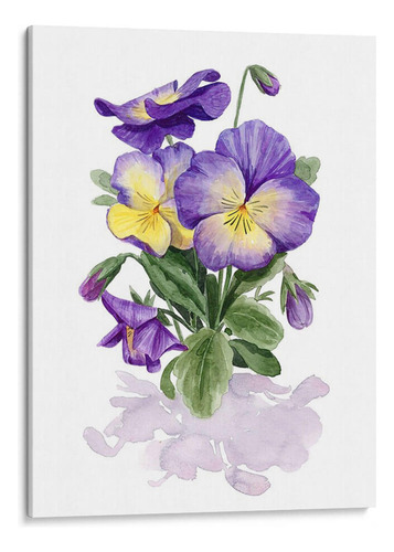 Canvas Lab Cuadro Pensamientos De Viola Ii 45x60, Grace Popp