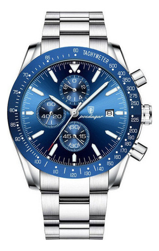 Reloj Analógico Con Cronógrafo Luminoso Poedagar 988g