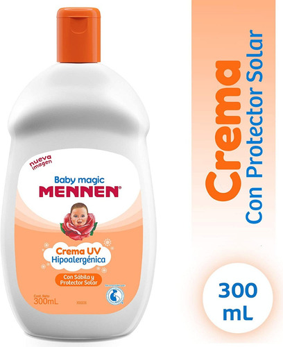 Imagen 3 de 3 de Mennen Baby Magic Crema Protectora Uv, 300 Ml