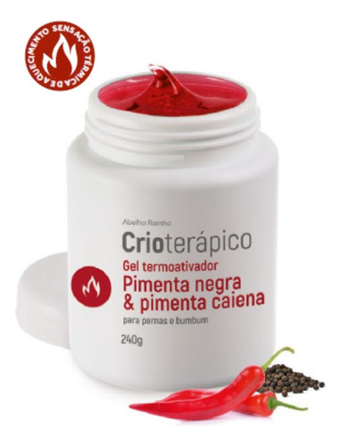 Gel Termo Activador Pimienta Calentamiento para Quemar Grasa