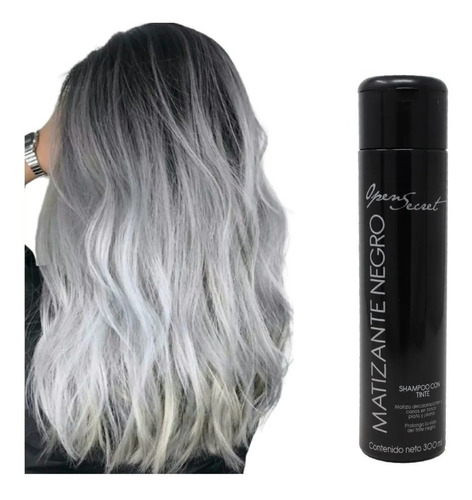 Matizante Negro Shampoo Con Tinte Open Secret