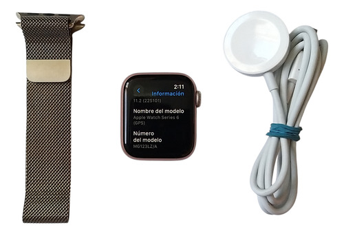 Apple Watch Series 6 40mm, Gps, Aluminum Case, A2291. (Usado)
