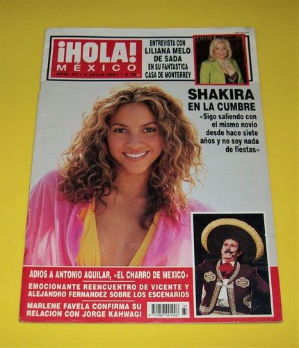 Shakira Revista Hola Antonio Aguilar Marlene Favela Angelina