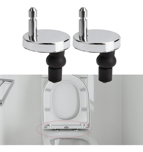 3 Bisagras De Asiento De Inodoro Tornillo De Goma Expansible