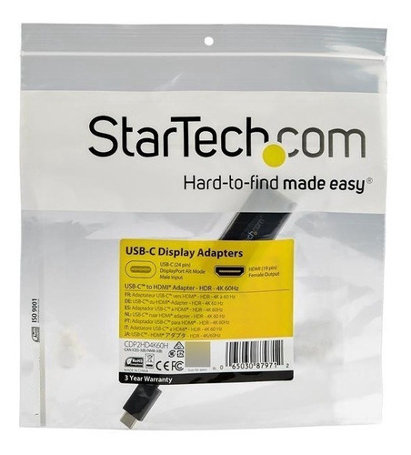 Adaptador Usb-c Startech Usb-c Macho - Hdmi Hembra 10cm