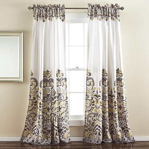 Decor Clara Curtains Juego Paneles Ventana Para Oscurecer Ha