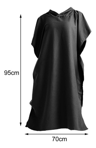 W Surf Poncho Beach Microfibra De Neopreno Con Capucha