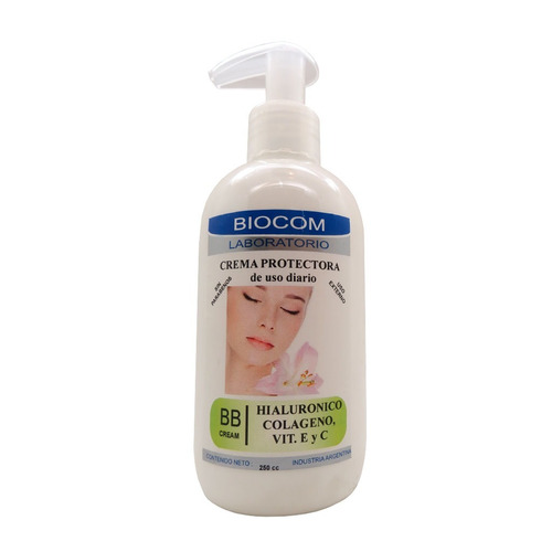 Crema Protectora Bb Cream Incolora Hialuronico 250ml  Biocom