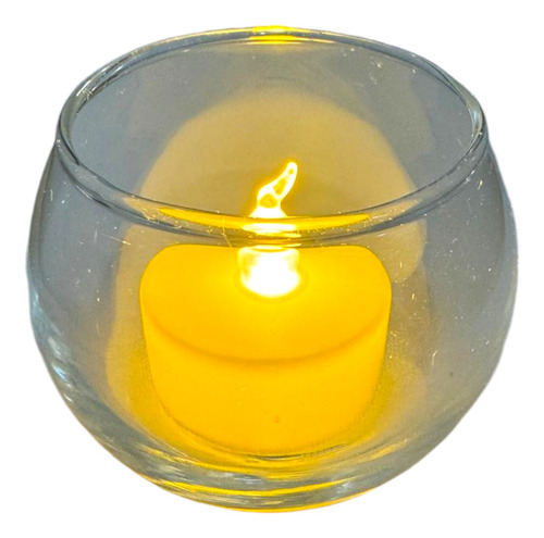 Vaso C Vela Led Luminaria De Mesa Decoração Romantica Festas