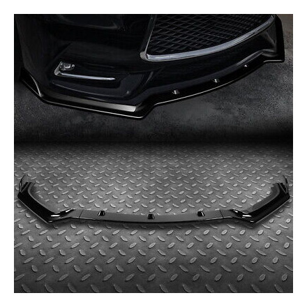 [3pc]for 17-20 Infiniti Q60 Coupe Painted Glossy Black  Spd1
