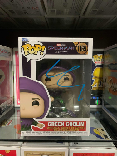 Funko Pop 1165 Marvel Green Goblin Autógrafo Willem Dafoe