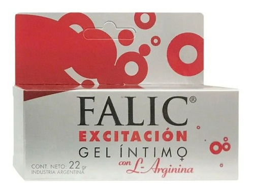 Falic Excitacion Gel Lubricante Intimo 22g Arginina Original