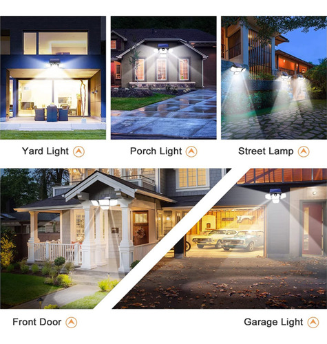 H+ Cabezas De Lámpara De Exterior Luces Solares Led 4 288