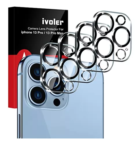 4 Pack] ivoler Protector de Lente de Cámara Compatible con iPhone 13