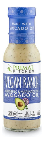 Primal Kitchen Aderezo Vegan Ranch Aceite De Aguacate 236ml