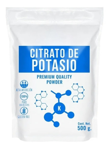 Citrato De Potasio 500 Gr - g a $60