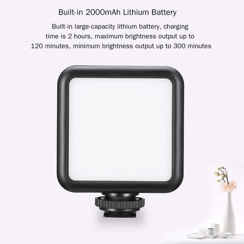 Imagen 8 de 9 de Luz Led Ulanzi Vl49 6w 800lm Bateria 2000mah / Zapatas Extra