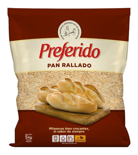 Pan Rallado Preferido X 5 Kg