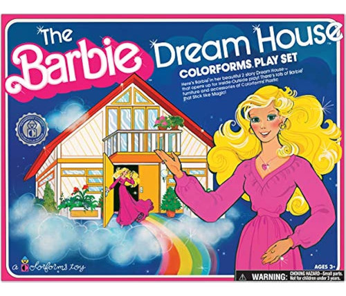 Colorforms Retro Play Set -- Barbie Dreamhouse -- El Juguete