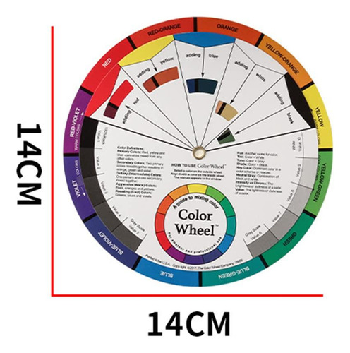 Rueda De Color Profesional Guía De Mezcla De Colores