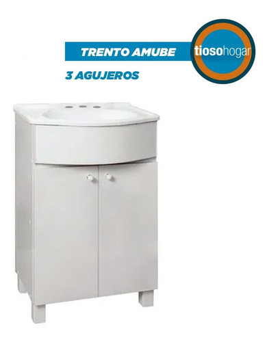 Imagen 2 de 10 de Combo Baño Vanitory Griferia Espejo Bacha 50 Kit