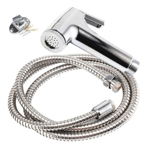 Imagen 2 de 4 de Baño Bidé Spray Cromo Higiénico Alcachofa De Ducha